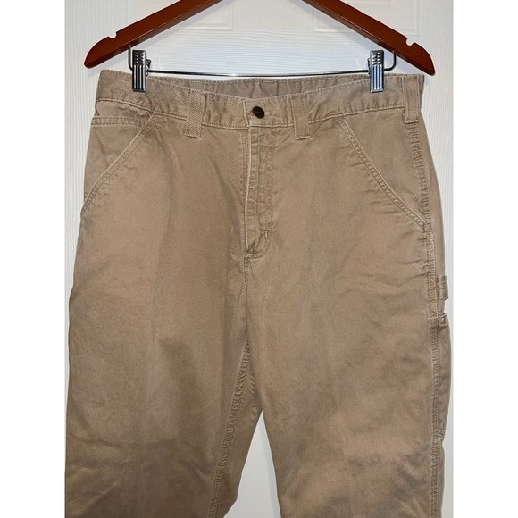 CARHARTT MENS RELAXED FIT CANVAS WORK PANTS Size 34X30 - Picture 2 of 14